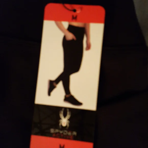 NWT SPYDER ACTIVE leggings, black, pockets, small & medium - Picture 4 of 10